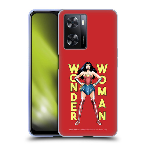 Wonder Woman DC Comics Character Art Stand Soft Gel Case for OPPO A57s