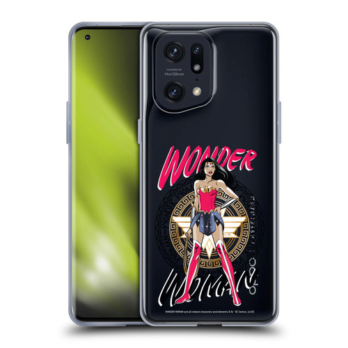 Wonder Woman DC Comics Graphic Arts Shield 3 Soft Gel Case for OPPO Find X5 Pro