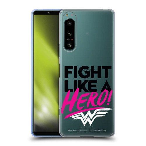 Wonder Woman DC Comics Graphic Arts Hero Soft Gel Case for Sony Xperia 5 IV