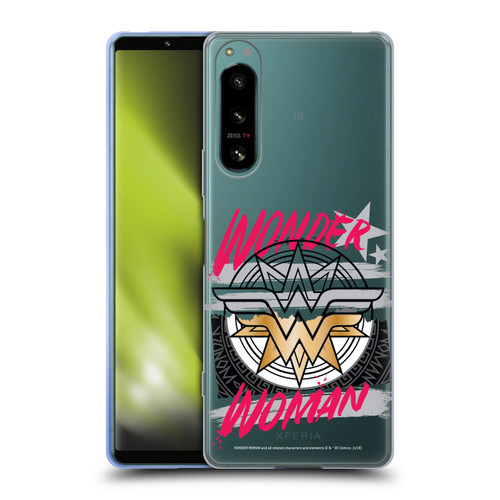 Wonder Woman DC Comics Graphic Arts Shield Soft Gel Case for Sony Xperia 5 IV