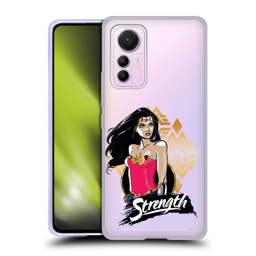 Wonder Woman DC Comics Graphic Arts Strength Soft Gel Case for Xiaomi 12 Lite