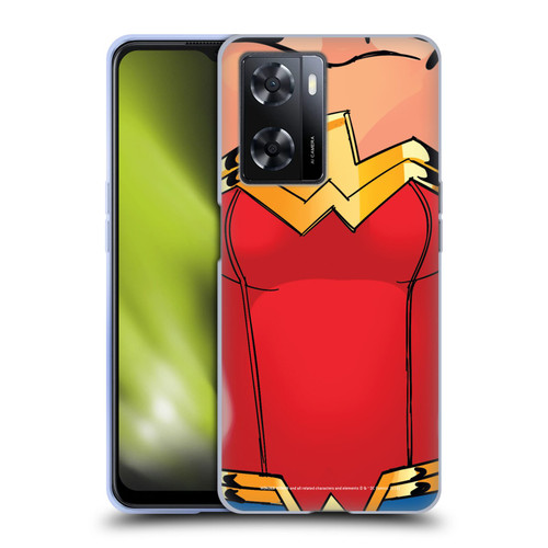 Wonder Woman DC Comics Logos Costume Soft Gel Case for OPPO A57s