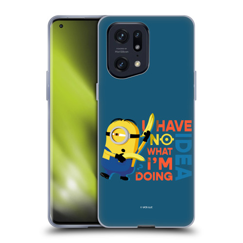 Minions Rise of Gru(2021) Humor No Idea Soft Gel Case for OPPO Find X5 Pro