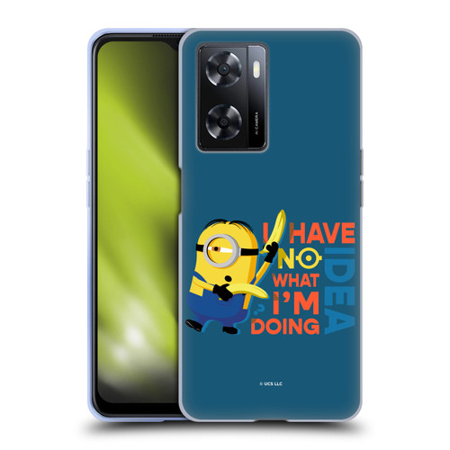 Minions Rise of Gru(2021) Humor No Idea Soft Gel Case for OPPO A57s