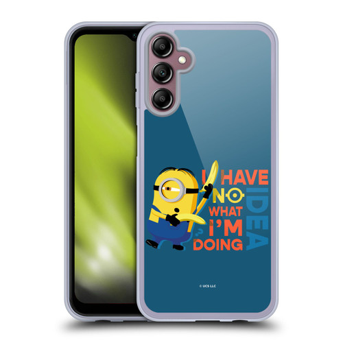 Minions Rise of Gru(2021) Humor No Idea Soft Gel Case for Samsung Galaxy A14 5G