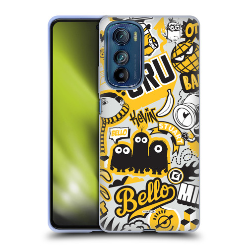 Minions Rise of Gru(2021) Iconic Mayhem Pattern 1 Soft Gel Case for Motorola Edge 30