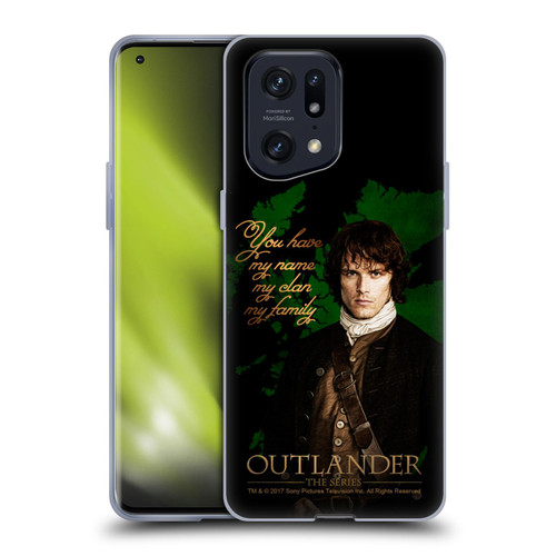 Outlander Portraits Jamie Soft Gel Case for OPPO Find X5 Pro