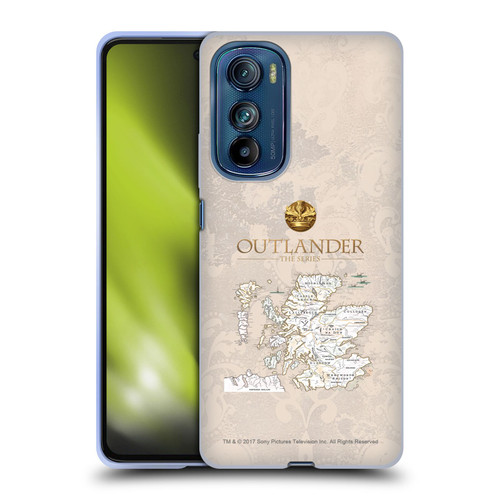 Outlander Seals And Icons Map Soft Gel Case for Motorola Edge 30