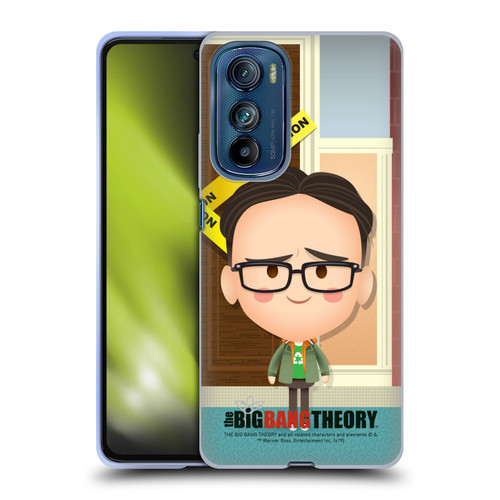 The Big Bang Theory Character Art Leonard Soft Gel Case for Motorola Edge 30