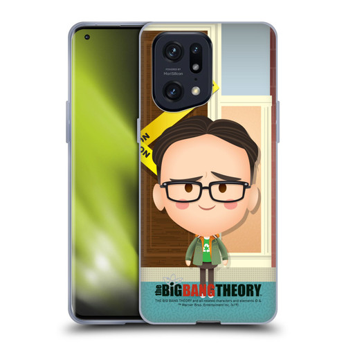 The Big Bang Theory Character Art Leonard Soft Gel Case for OPPO Find X5 Pro