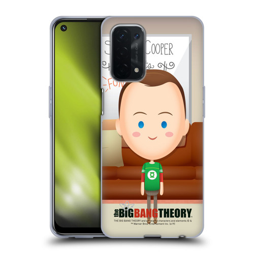 The Big Bang Theory Character Art Sheldon Soft Gel Case for OPPO A54 5G
