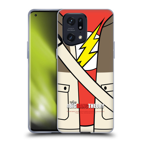The Big Bang Theory Iconic Shirts Sheldon Soft Gel Case for OPPO Find X5 Pro