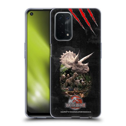 Jurassic Park III Key Art Dinosaurs 2 Soft Gel Case for OPPO A54 5G