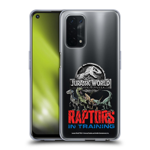 Jurassic World Fallen Kingdom Key Art Raptors In Training Soft Gel Case for OPPO A54 5G