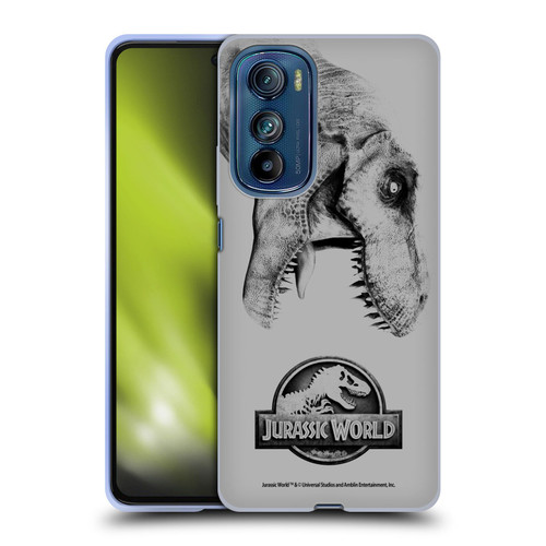 Jurassic World Fallen Kingdom Logo T-Rex Soft Gel Case for Motorola Edge 30