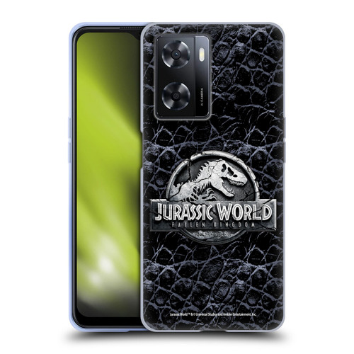 Jurassic World Fallen Kingdom Logo Dinosaur Scale Soft Gel Case for OPPO A57s