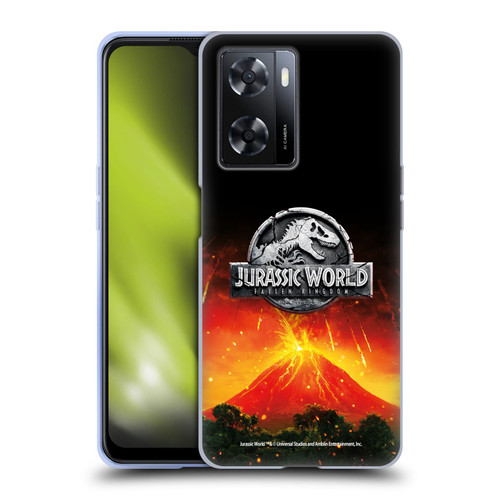 Jurassic World Fallen Kingdom Logo Volcano Eruption Soft Gel Case for OPPO A57s