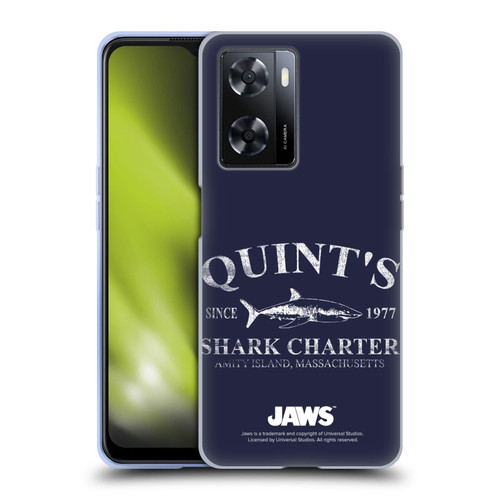 Jaws I Key Art Quint's Shark Charter Soft Gel Case for OPPO A57s