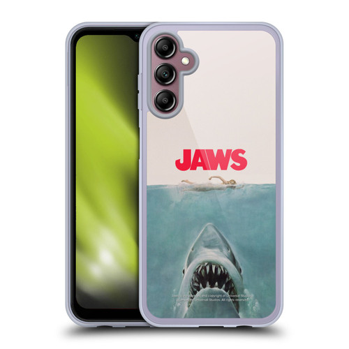 Jaws I Key Art Poster Soft Gel Case for Samsung Galaxy A14 5G