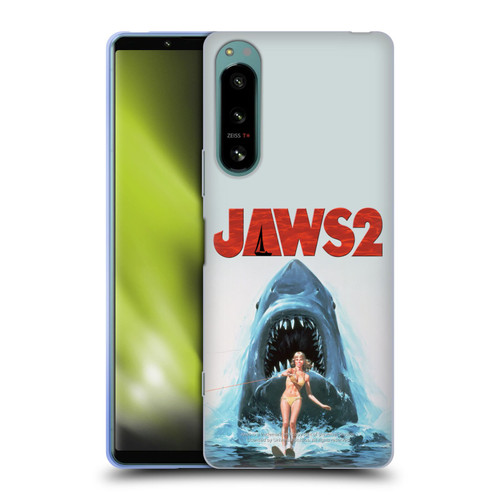 Jaws II Key Art Wakeboarding Poster Soft Gel Case for Sony Xperia 5 IV