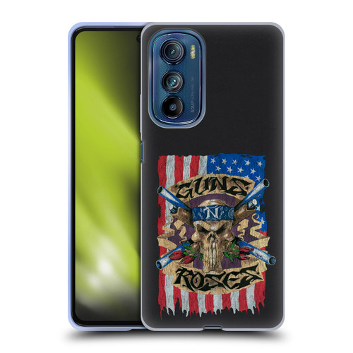 Guns N' Roses Band Art Flag Soft Gel Case for Motorola Edge 30