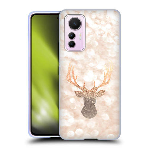 Monika Strigel Champagne Gold Deer Soft Gel Case for Xiaomi 12 Lite