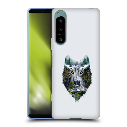 Riza Peker Animal Abstract Wolf Nature Soft Gel Case for Sony Xperia 5 IV