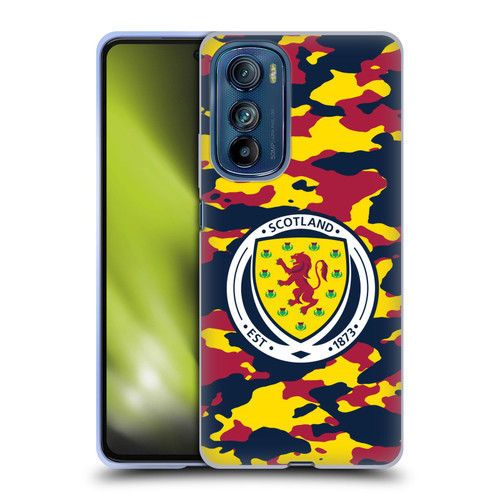 Scotland National Football Team Logo 2 Camouflage Soft Gel Case for Motorola Edge 30
