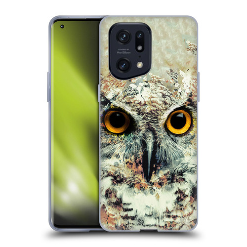 Riza Peker Animals Owl II Soft Gel Case for OPPO Find X5 Pro