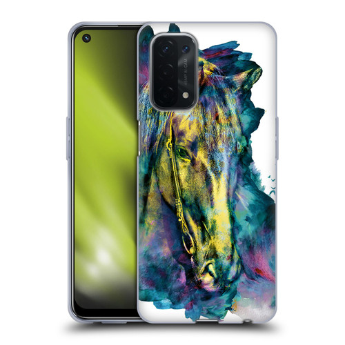 Riza Peker Animals Horse Soft Gel Case for OPPO A54 5G