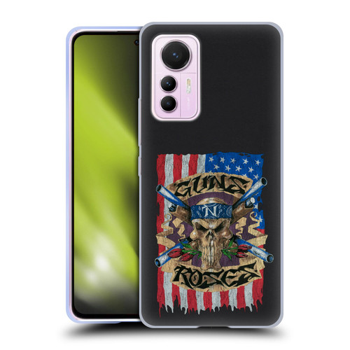 Guns N' Roses Band Art Flag Soft Gel Case for Xiaomi 12 Lite