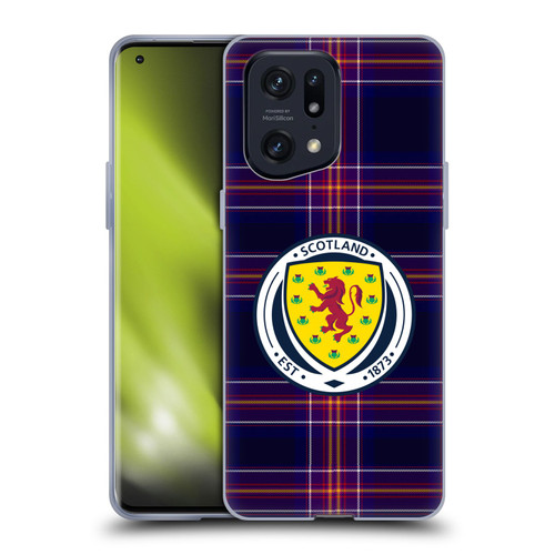 Scotland National Football Team Logo 2 Tartan Soft Gel Case for OPPO Find X5 Pro