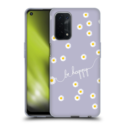 Monika Strigel Happy Daisy Lavender Soft Gel Case for OPPO A54 5G