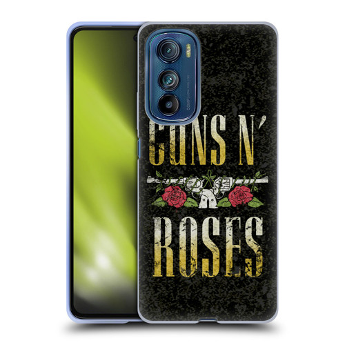 Guns N' Roses Key Art Text Logo Pistol Soft Gel Case for Motorola Edge 30