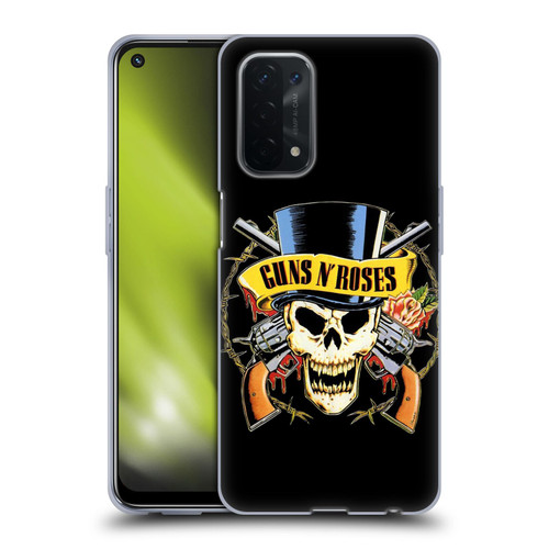 Guns N' Roses Key Art Top Hat Skull Soft Gel Case for OPPO A54 5G
