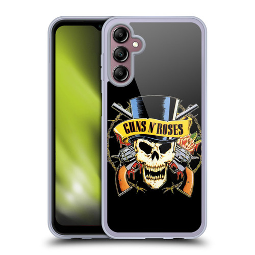 Guns N' Roses Key Art Top Hat Skull Soft Gel Case for Samsung Galaxy A14 5G