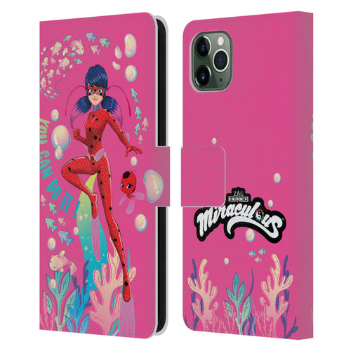 Miraculous Tales of Ladybug & Cat Noir Aqua Ladybug You Can Do It Leather Book Wallet Case Cover For Apple iPhone 11 Pro Max