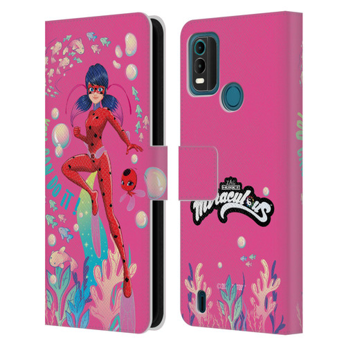 Miraculous Tales of Ladybug & Cat Noir Aqua Ladybug You Can Do It Leather Book Wallet Case Cover For Nokia G11 Plus