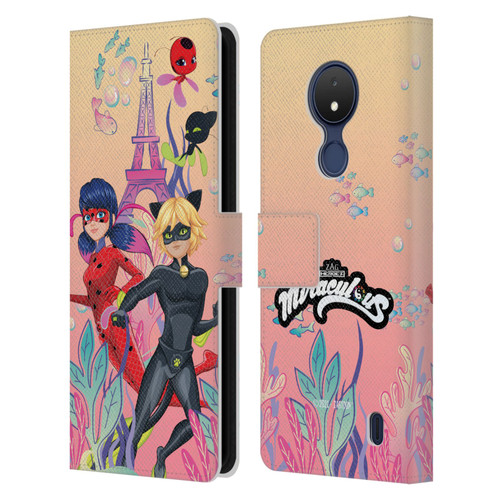 Miraculous Tales of Ladybug & Cat Noir Aqua Ladybug Aqua Power Leather Book Wallet Case Cover For Nokia C21