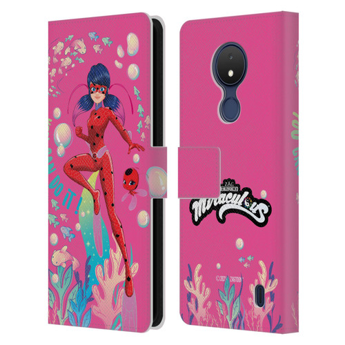 Miraculous Tales of Ladybug & Cat Noir Aqua Ladybug You Can Do It Leather Book Wallet Case Cover For Nokia C21