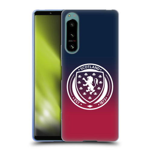 Scotland National Football Team Logo 2 Gradient Soft Gel Case for Sony Xperia 5 IV