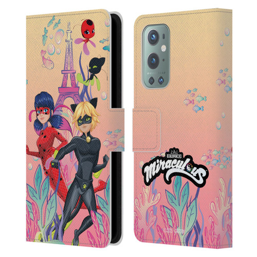 Miraculous Tales of Ladybug & Cat Noir Aqua Ladybug Aqua Power Leather Book Wallet Case Cover For OnePlus 9