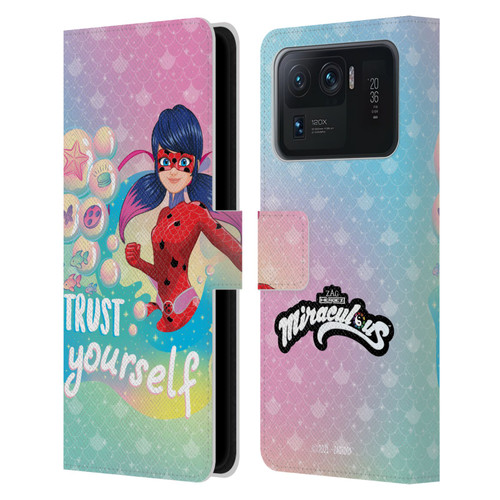 Miraculous Tales of Ladybug & Cat Noir Aqua Ladybug Trust Yourself Leather Book Wallet Case Cover For Xiaomi Mi 11 Ultra