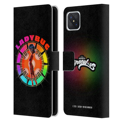 Miraculous Tales of Ladybug & Cat Noir Graphics Rainbow Leather Book Wallet Case Cover For OPPO Reno4 Z 5G