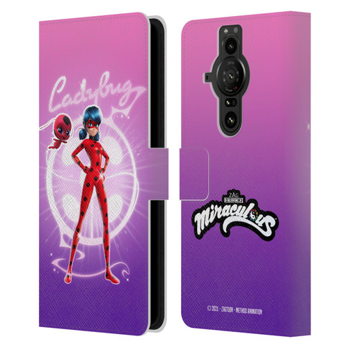 Miraculous Tales of Ladybug & Cat Noir Graphics Ladybug Leather Book Wallet Case Cover For Sony Xperia Pro-I