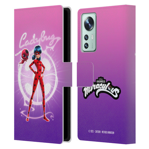 Miraculous Tales of Ladybug & Cat Noir Graphics Ladybug Leather Book Wallet Case Cover For Xiaomi 12