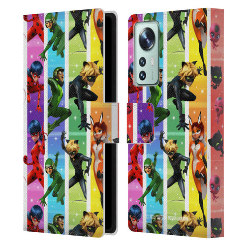 Miraculous Tales of Ladybug & Cat Noir Graphics Pattern Leather Book Wallet Case Cover For Xiaomi 12