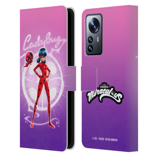 Miraculous Tales of Ladybug & Cat Noir Graphics Ladybug Leather Book Wallet Case Cover For Xiaomi 12 Pro