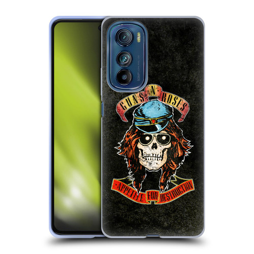 Guns N' Roses Vintage Rose Soft Gel Case for Motorola Edge 30