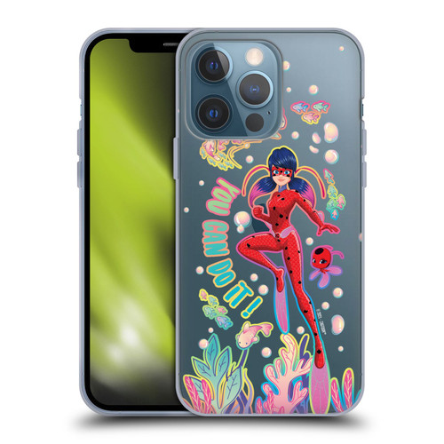 Miraculous Tales of Ladybug & Cat Noir Aqua Ladybug You Can Do It Soft Gel Case for Apple iPhone 13 Pro